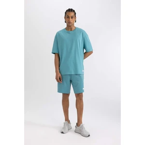 DeFactoFit Slim Fit Dar Kesim Cepli Baskılı Şort A1625AX24SM