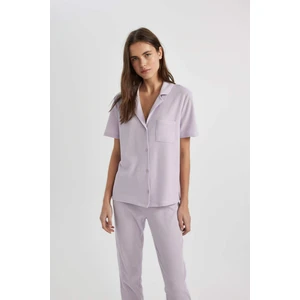 Kısa Kollu Pijama Üstü-Fall in Love B6189AX24SP
