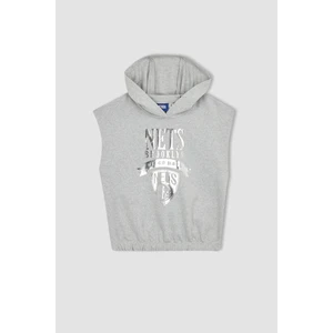 Kız Çocuk NBA Brooklyn Nets Kolsuz Kapüşonlu Sweatshirt Z4757A623SP