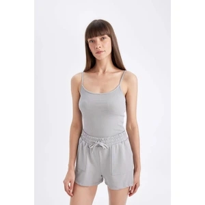Regular Fit Yuvarlak Yaka Fitilli Kaşkorse Basic Düz Atlet D3326AX24SM