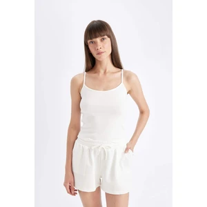 Regular Fit Yuvarlak Yaka Fitilli Kaşkorse Basic Atlet D3326AX24SM