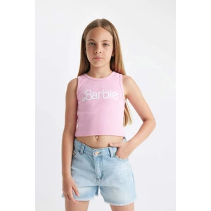 Kız Çocuk Barbie Bisiklet Yaka Atlet C5952A824HS