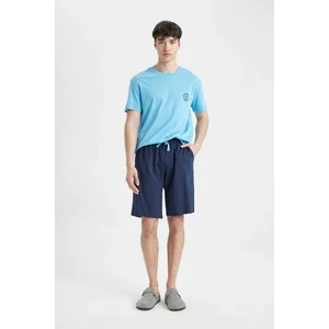 Pijama Takım Baskılı Kısa Kollu Üst Şort Beli Lastikli Alt C2878AX24SM