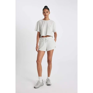DeFactoFit Standart Fit Sporcu Düz Paça Ribana Şort A9919AX24SM