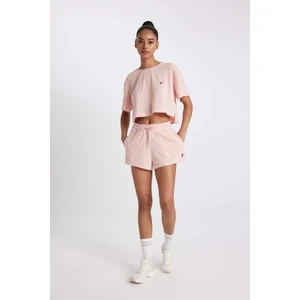 DeFactoFit Standart Fit Sporcu Düz Paça Ribana Şort A9919AX24SM