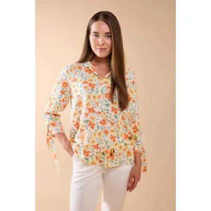 Loose Fit Çiçekli Yarım Kollu Gömlek U3701AZ24SM