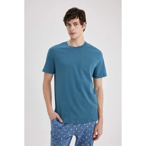 New Regular Fit Bisiklet Yaka Basic Düz %100 Pamuk Kısa Kollu Tişört V7699AZ24SP
