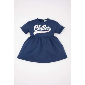 Kız Bebek Baskılı Kısa Kollu Sweat Elbise C7154A524SM