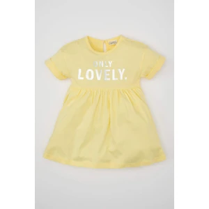 Kız Bebek Baskılı Kısa Kollu Elbise D0487A524HS