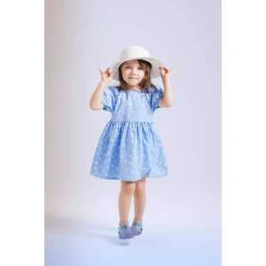 Kız Bebek Çiçekli Kısa Kollu Poplin Elbise C4502A524SM