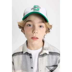Erkek Çocuk Nakışlı Pamuklu Beyzbol Basketbol Şapkası
