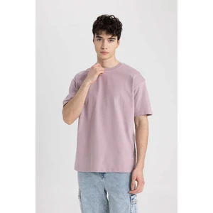 Boxy Fit Bisiklet Yaka Kısa Kollu Basic Tişört