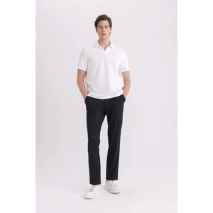 Yazlık Kumaş Pileli Pantolon Tailored Regular Fit Normal Kesim Basic Düz Cepli Düz Paça A7273AX24SP