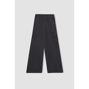 Kız Çocuk Wide Leg Geniş Bol Paça Kargo Eşofman Altı B6402A824SP