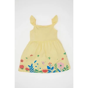 Kız Bebek Çiçekli Kolsuz Elbise C0285A524SM