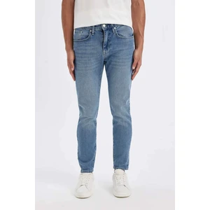 Slim Tapered Fit Dar Kalıp Normal Bel Daralan Paça Jean Pantolon B7781AX24SP