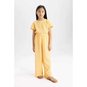 Kız Çocuk Bürümcük Kısa Kollu Tulum C2993A824SM