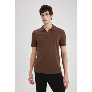 Slim Fit Dar Kesim Polo Yaka Kısa Kollu Tişört W9274AZ24SM