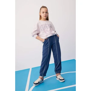 Kız Çocuk Loose Fit Beli Bağcıklı Lastikli Paça Cepli Jogger Eşofman Altı C0309A824SP