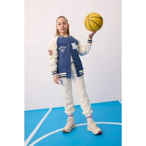 Kız Çocuk NBA Wordmark Beli ve Paçası Lastikli Cepli Jogger Eşofman Altı C0902A824SP