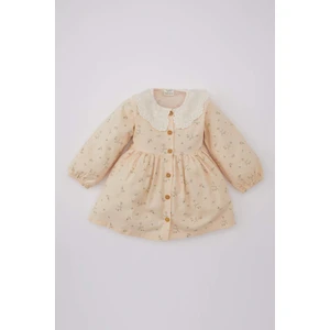 Kız Bebek Uzun Kollu Twill Elbise C0494A524SP