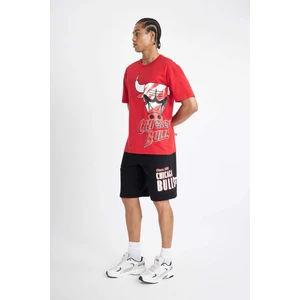 DeFactoFit NBA Chicago Bulls Standart Fit Kısa Paça Şort C4462AX24HS