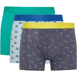 Regular Fit 3'lü Boxer B7964AX24SM
