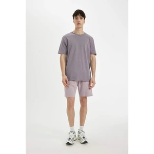 Slim Fit Dar Kesim Dar Paça Cepli Basic Düz Şort B8673AX24SM