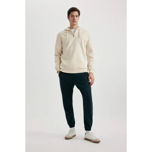 Jogger Eşofman Altı Standart Fit Basic Düz Beli Bağcıklı Lastikli Paça Cepli A6468AX24SP