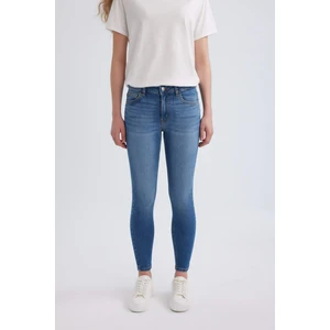 Rebeca Skinny Fit Normal Bel Dar Paça Uzun Jean Pantolon