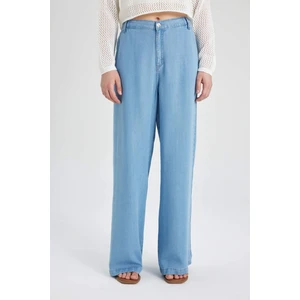 Wide Leg Yüksek Bel Geniş Paça Rahat Kalıp Uzun Jean Pantolon B5203AX24SM