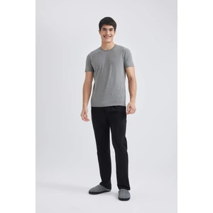 Regular Fit Beli Bağcıklı Düz Paça Cepli Pijama Altı Z7323AZ24SP