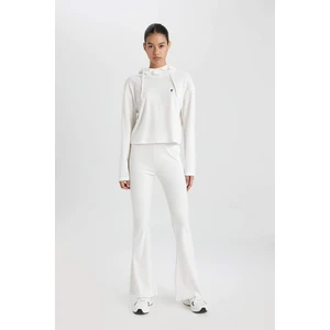 DeFactoFit Flare Fit İspanyol Paça Standart Boy Ribana Pantolon B9023AX24SM