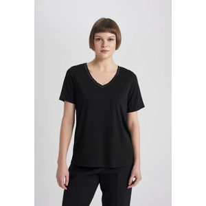 Regular Fit V Yaka Kısa Kollu Tişört K5057AZ24SP