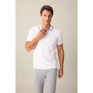 Modern Fit Kısa Kollu Triko Polo Tişört C4984AX24SM