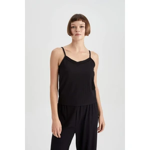 Regular Fit Askılı Casual Pijama Üstü-Fall in Love B6560AX23AU