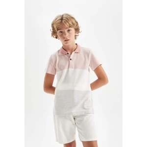 Erkek Çocuk Polo Yaka Pike Kısa Kollu Tişört C1596A824SM