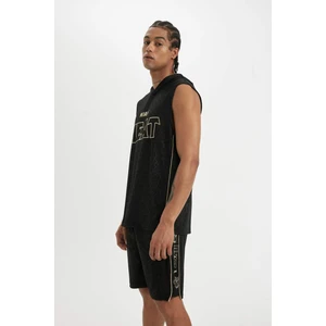 DeFactoFit NBA Miami Heat Standart Fit Kapüşonlu Ağır Kumaş Atlet B9920AX24SM
