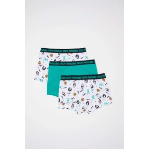 Erkek Çocuk Desenli 3'lü Boxer