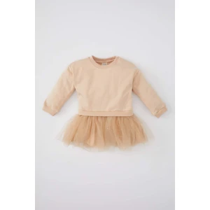 Kız Bebek Uzun Kollu Tütü Sweat Elbise B2292A524SP