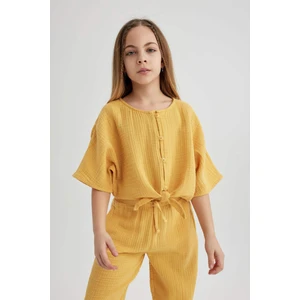 Kız Çocuk Kısa Kollu Bluz B5062A824SM
