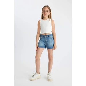 Kız Çocuk Jean Şort B5037A824SM