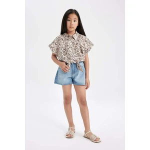 Kız Çocuk Jean Şort B5037A824SM