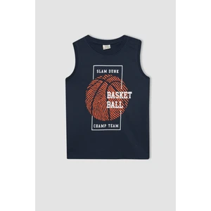 Erkek Çocuk Bisiklet Yaka Baskılı Atlet