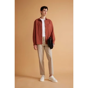 Jogger Yazlık Kumaş Pantolon Düz Paça Cepli B6467AX24SP