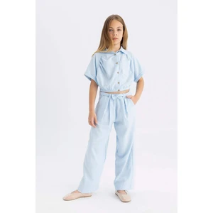 Kız Çocuk Wide Leg Geniş Paça Pantolon C0273A824SM