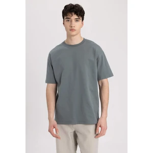 Boxy Fit Bisiklet Yaka Kısa Kollu Basic Tişört C5277AX24SP