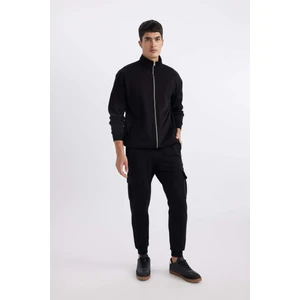 Jogger Eşofman Altı Slim Fit Dar Kesim Kargo Cepli Basic Düz Beli Bağcıklı Lastikli Paça B4543AX23WN
