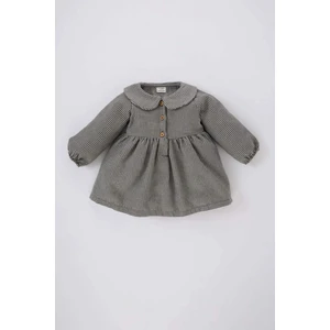 Kız Bebek Kareli Uzun Kollu Elbise B2307A523WN