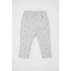 Kız Bebek Beli Lastikli Desenli Waffle Pantolon C1610A524SP
